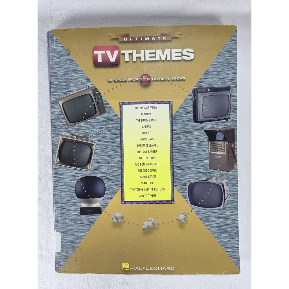 Ultimate TV Themes Sheet Music Book Hal Leonard 93‎ Songs Piano Vocal Guitar Pvg